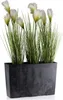 HowHomely 12L kvetináč Bloom 36 cm vysoký, kvetináč, čierny Náhľad obrázku produktu 3