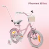 Rower dla dziewczynki 14 cali Pchacz kółka boczne Flower Podgląd zdjęcia produktu 2