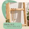 Deko-Leiter KEPALA ca. H150cm Natural Teak Handtuchhalter Produktbild-Vorschau 7