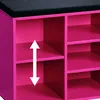 Schuhschrank mit Sitzkissen, pinkKESPER® Schuhschrank pink Produktbild-Vorschau 2