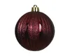 Weihnachtskugeln Kunststoff 8cm geriffelt 6 Stück  - Produktbild-Vorschau 2