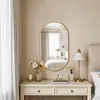 ProximaX Ovaler Wandspiegel 75 x 50 cm Gold, Badspiegel mit Produktbild-Vorschau 11