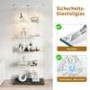 INONEFT Glazen displaykast, staande vitrine met Productafbeelding-voorbeeld 5