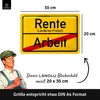 Retro Blechschild Rente, Geschenk zum Renteneintritt Produktbild-Vorschau 9