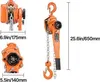 VEVOR Handhebel-Kettenzug, 1T 1000KG Tragfähigkeit, Produktbild-Vorschau 4