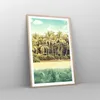 Gerahmtes Poster - Rahmen in heller Eiche - Natur Strand Produktbild-Vorschau 8