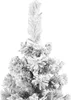 vidaXL Sapin de Noël artificiel élancé avec neige Vert 210 Voir les images du produit 2