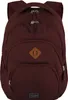 A burgundy backpack is shown against a white background. Produktbild-Vorschau