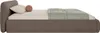 FEDVE Polsterbett Taftan aus Bouclé-Stoff 200x200 cm, Braun Produktbild-Vorschau 5