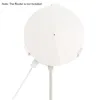 A white wall mount holder for a TP-Link Deco M5/P7 WiFi system, with a white cable plugged into it. Náhled obrázku produktu