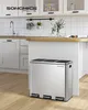 SONGMICS System segregacji odpadów, 3 x 18 l, ergonomiczny, Podgląd zdjęcia produktu 2