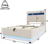 Flieks – hydraulická postel s polstrováním 90 x 200 cm s Náhled obrázku produktu 5