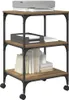 vidaXL Printerstandaard Artisan, eikenhoutlook, 50 x 41 x Productafbeelding-voorbeeld 3