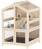 Sweiko Hamsterkäfig aus Holz 3 Etagen Nagerkäfig Produktbild-Vorschau 12