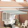 vidaXL Store extensible vert et blanc 300 x 250 cm Voir les images du produit 2
