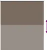 vidaXL Tenda a rullo oscurante marrone caffè 125x130cm Anteprima dell’immagine prodotto 5