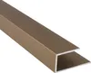 Alu Abschlussprofil Einschubprofil für Laminat Parkett gold Produktbild-Vorschau 1