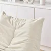 Relaxsessel mit Fußhocker Beige Teddyfell – Weiches Lazy Produktbild-Vorschau 15