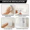 Étagère de douche blanche, lot de 2, fixation sans perçage, Voir les images du produit 5