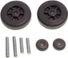 A set of vacuum cleaner brush parts, including wheels and pins, arranged on a white background. Náhled obrázku produktu