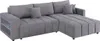 Ecksofa mit Schlaffunktion aus Chenille-Stoff 3-Sitzer - Produktbild-Vorschau 1