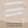 SONGMICS Bambus Schuhständer, stapelbares Schuhregal 3 Produktbild-Vorschau 7