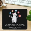 Mr. & Mrs. Panda Mousepad PR Managerin Herz - Schwarz - Produktbild-Vorschau 2