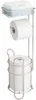 mDesign Toilettenpapierhalter WC-Rollenhalter mit Ablage Produktbild-Vorschau 4
