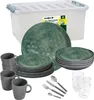 BRUNNER Camping Geschirr Set 4 Personen | Anti-Slip | All Produktbild-Vorschau 1