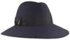 Borsalino eleganter breiter Haarfilz Traveller Claudette in blau