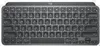 A top-down view of a compact, dark gray Logitech keyboard. Voir les images du produit