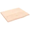Wandregal 60x50x2 cm Massivholz Eiche Unbehandelt , Produktbild-Vorschau 1