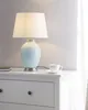 BELIANI Lampa stołowa jasnoniebieska biała ceramiczna 45 cm Podgląd zdjęcia produktu 2