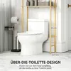 HOMCOM Toilettenregal 3 Ebenen Badezimmerregal, Produktbild-Vorschau 4
