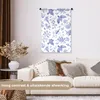 MuchoWow® Wandteppich Wandbehang Vintage - Vogel - Blumen - Produktbild-Vorschau 2