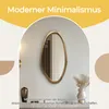 Ovaler Wandspiegel 75 cm x 40 cm – Goldener Metallrahmen Produktbild-Vorschau 2