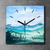 Coloray Uhr auf Leinwand 30x30 cm Wand Uhr Dekoration Produktbild-Vorschau 2