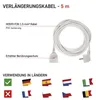 Verlängerungskabel 5 m / 1 Steckdose / weiß / PVC / 1,5 mm2 Produktbild-Vorschau