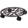 B&S Pflanzenroller Blumenroller Antik Shabby Ø 31 cm Rund Produktbild-Vorschau 2