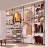 Teleskop-Garderobe mit Stangen und Regal Aluminium , Produktbild-Vorschau 3