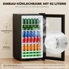 BROTTAR 47" Barschrank Schwarz mit 92L Kühlschrank, Produktbild-Vorschau 3