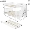 okwish Etagenbett Hochbett 140x200 cm mit Rausfallschutz, Produktbild-Vorschau 7