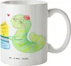 Mr. & Mrs. Panda Teetasse Bibliothekarin Herz - Weiß - Produktbild-Vorschau 1
