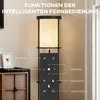 HOMCOM Stehlampe Wohnzimmer mit 3 runden Regalen, 3 Produktbild-Vorschau 5