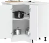 vidaXL Küchen-Eckunterschrank Lucca Weiß Holzwerkstoff Produktbild-Vorschau 3