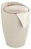 WENKO Hocker Mod. Candy Beige Leinenoptik, mit Wäschesack, Produktbild-Vorschau 1