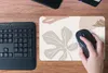 MuchoWow® Mauspad Mousepad Sommer - Laub - Grau 27x18 cm - Produktbild-Vorschau 4
