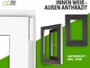 BAU PLAZA Kellerfenster BxH 55 x 80 cm / 550 x 800 mm DIN Produktbild-Vorschau 2