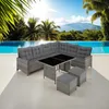 tectake Rattan Lounge Barletta - Polyrattan Sitzgruppe mit Produktbild-Vorschau 9