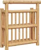 vidaXL Wandregal Wandhalterung Natur 40 x 13 x 44 cm Bambus Produktbild-Vorschau 6